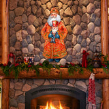 Santa's Holiday Nutcracker Holiday Door Decor by G. Debrekht - Christmas Santa Snowman Decor - 8691401H