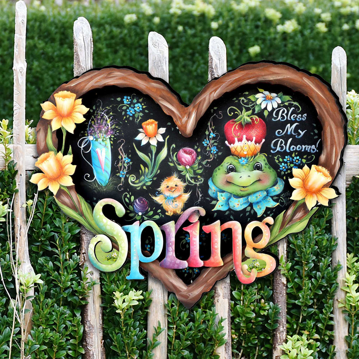 Bless my Bloomin Heart Easter Door Decor by Jamie Mills-Price - Easter Spring Decor - 8457608H
