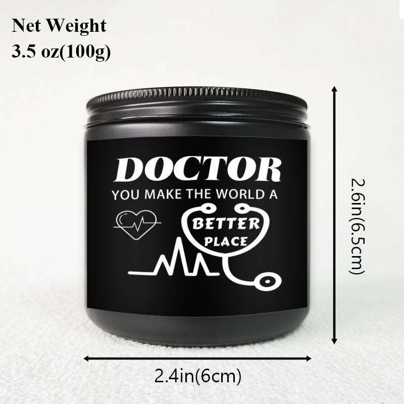 Glass Doctor Themed Lavender Scented Candle - Appreciation Gift for Medical Professionals, Future & Country Doctors, Retirement & Birthday Present, No Electricity Needed, Ideal for Men & Women