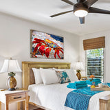 Crab Wood Wooden Coastal Wall Art by Nature Wonders - Coastal Sea-Life Decor - 95265B