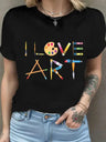 Women's Printed Short Sleeved Shirt - Lootquake