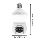 4MP Light Bulb Security Camera | 5G2.4G HD Camera | Wireless | 360-degree Night Vision, AI Body Detection, Two-way Calls, Continuous Recording
