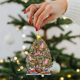 Santas Around the World - American Inspired Santa - Wooden Ornaments Set of 3 by G. DeBrekht Christmas Santa Snowman Decor - 8091301S3