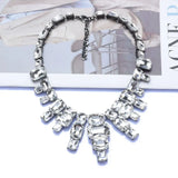 Luxurious Exaggerating Geometric Big Gem Necklace - Lootquake