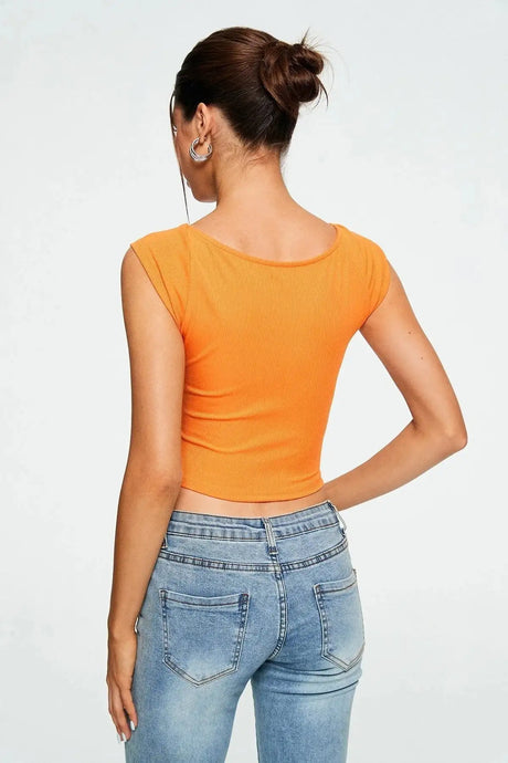 Crop Top Sweetheart Solid Ribbed Sleeveless - Lootquake
