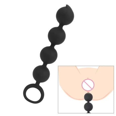 Silicone Anal Beads and Plug for Male and Female Use - Lootquake