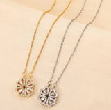 Rose Gift Box with Four-Leaf Grass and Heart Necklaces - Lootquake