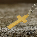 4 Pointed Star Cross Stainless Steel Christian Necklace