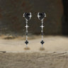4 Pointed Star Heart Shape Dangle Earrings