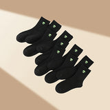 10 pares de calcetines acanalados con estampado de extraterrestre, cómodos y suaves, de tubo medio, medias y calcetería para mujer