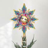 Hummingbird Heaven Star Tree Topper Wooden Decor by G. Debrekht - Wildlife Holiday Decor - 89512