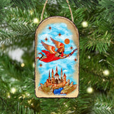 Ángel vigilante en vuelo, adorno religioso cristiano sagrado - Decoración inspiradora - 87034