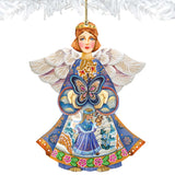 Butterfly Spring Angel Wooden Ornaments by G. DeBrekht - Easter Spring Decor - 8154152