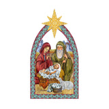 Nativity Manger Star Nativity Door Decor by G. DeBrekht - Nativity Holiday Decor - 8121301H