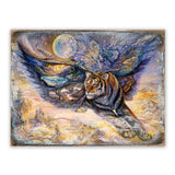 Arte de pared de madera de fantasía con diseño de polilla tigre de Josephine Wall - Decoración de fantasía - 852145-JW