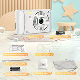 Digital Zoom1080P HD Digital Camera - 2.4" Rechargeable Camera, 800mAh, Equipped With A 32GB SD Card, Support For Vlog, Selfie, Photography, Video Recording, Webcam, Digital Camera Suitable For Beginners/Youngest, Perfect Gif