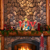 Decoración navideña para puerta de la Natividad Regal Joy de G. DeBrekht - Decoración navideña - 8121456H