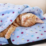 Manta de forro polar coral ultrasuave para mascotas, acogedora manta de franela con dibujos animados para perros, ideal para acurrucarse en el sofá y para la comodidad de los cachorros.