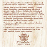 Fairy Bird Mercury Glass Ornaments by G. Debrekht - Christmas Decor - 776026