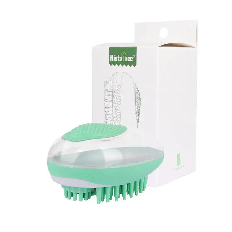 Dog Cat Bath Brush 2-in-1 Pet SPA Massage Comb Soft Silicone Pets Shower Hair Grooming Cmob Dog Cleaning Tool Pet Products - Lootquake