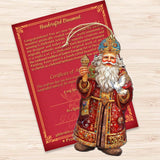 Santa's Dove of Hope Wooden Ornaments by G. Debrekht - Christmas Santa Snowman Decor - 8691416