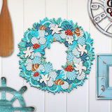 Coastal Holiday Door Wreath by G. DeBrekht - Coastal Holiday Decor - 8185306H