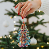 Papá Noel de todo el mundo - Papá Noel de inspiración alaskeña - Juego de 3 adornos de madera de G. DeBrekht - Decoración navideña de Papá Noel y muñeco de nieve - 8091314S3