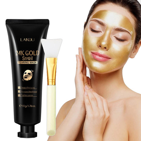 Gold Foil Snail Tear-Off Mask Hydrating - Lootquake
