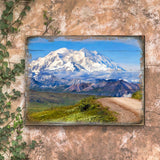 Mountain View Art Wooden Wall Art by Nature Wonders - Nature Wildlife Decor  - 95242B
