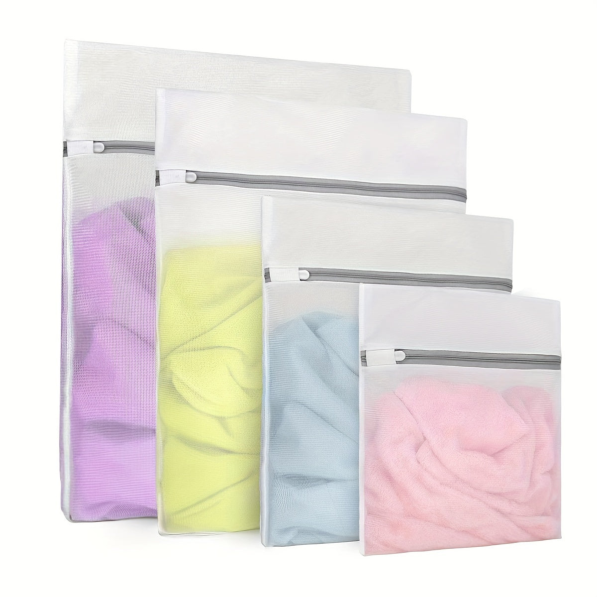 Bolsa de lavandería delicada (1/2/3/5 piezas): protege ropa interior, sujetadores, calcetines y otras prendas en la lavadora. Incluye bolsa de viaje.