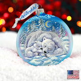 Adorno de cristal de edición limitada "Una reconfortante noche de invierno" de G. Debrekht - Decoración navideña - 73912