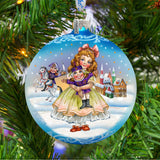 Nutcracker Clara Glass Ornament by G. DeBrekht - Christmas Décor - 73365