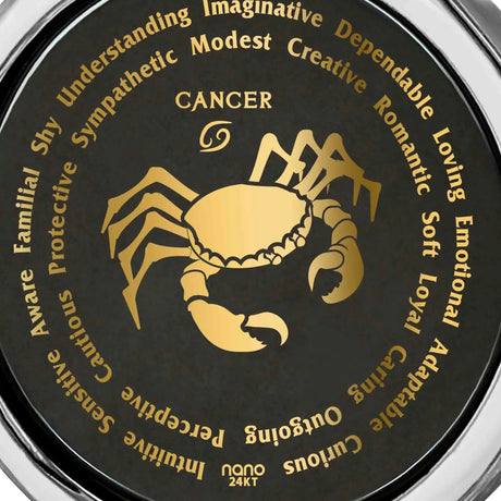 Cancer Necklaces for Lovers of the Zodiac 24k Gold Inscribed - Lootquake
