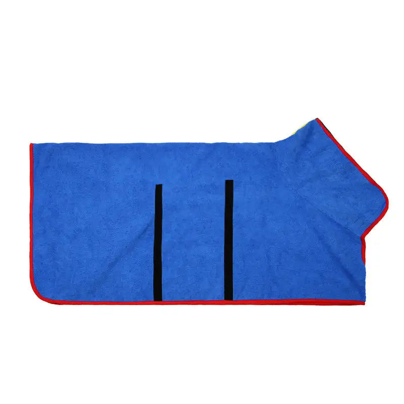 Pet Puppy Clothes Bathing Robe Neck Pet Clothes Tucked Waist Dog Shirts - Lootquake