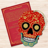 Day of the Dead Decorated Skull Wooden Ornaments by G. DeBrekht - Thanksgiving Halloween Decor - 8198443-2