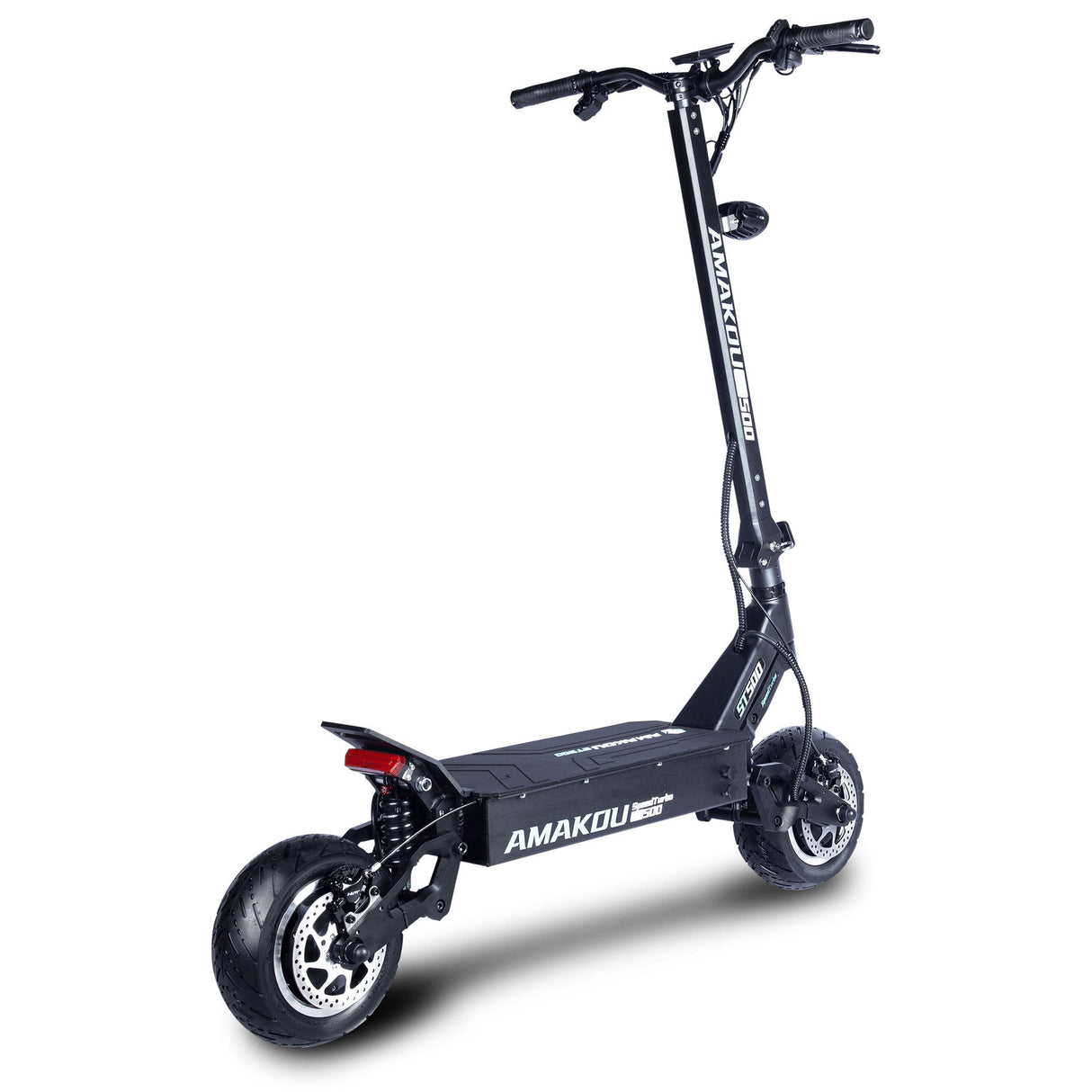 Patinete eléctrico plegable con motor de doble potencia de 72 V y neumáticos de carretera de 11 pulgadas
