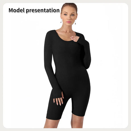 Women's Fashion Simple Solid Color Bodysuit - Lootquake