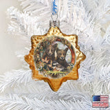 Adorno de vidrio de mercurio con cachorros de oso negro Simple Joys de J. Bergsma - Decoración navideña con animales salvajes - 7783850-JB