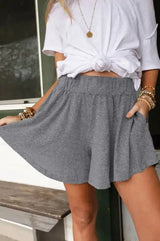 Ladies' Solid Color A-list Fashionable Shorts - Lootquake