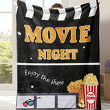 1 manta de franela suave y agradable para la piel para noches de cine. Manta de regalo multifuncional para esposas, esposos, hijas e hijos. Manta de sofá para siestas y abrazos acogedores.