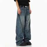 American High Street Heavyweight Irregular  Jeans - Lootquake