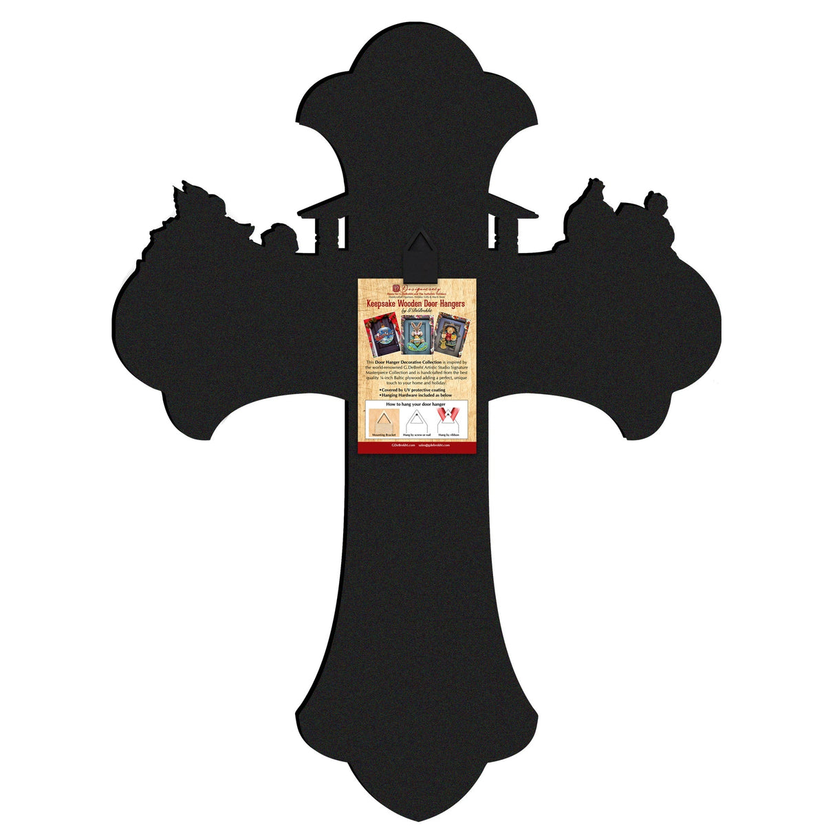 Garden Serenity Cross Holiday Door Decor by G. Debrekht - Easter Spring Decor - 8688168H