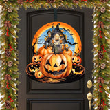 Decoración navideña de casa embrujada para puerta de G. Debrekht - Decoración de Acción de Gracias y Halloween - 8611041-2H