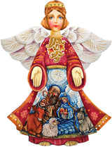 Nativity Christmas Angel Nativity Door Decor by G. DeBrekht - Nativity Holiday Decor - 8152722H