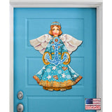 Coastal Angel with Anchor Door Decor by G. DeBrekht - Coastal Holiday Decor - 8152724-2H