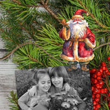 Santa Decorative Wooden Clip-on Ornaments Set of 3 by G. Debrekht - Christmas Decor - 8091009C-S3