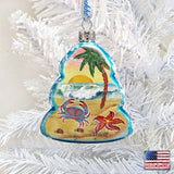 Tree Crab Mercury Glass Ornament by G. DeBrekht - Coastal Holiday Decor - 776277