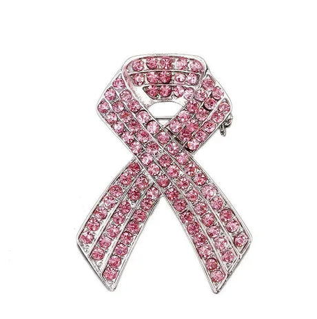 2pc Full Diamond Red Ribbon Alloy Brooch - Lootquake