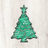 Merry Christmas Tree Holiday Door Decor - Christmas Decor - 8198112-2H