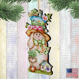 Hailey Hare Wooden Ornaments Easter by Jamie Mills-Price - Easter Spring Decor - 8457603
